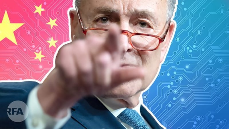 美参院通过《创新竞争法案》 中国强烈不满（自由亚洲电台制图）