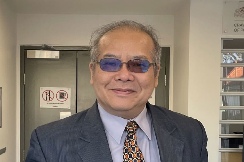 台湾的国防安全研究院学者沈明室(图)相信,北京不希望和美国在军事上针锋相对。(沈明室独家提供,拍摄日期不详)