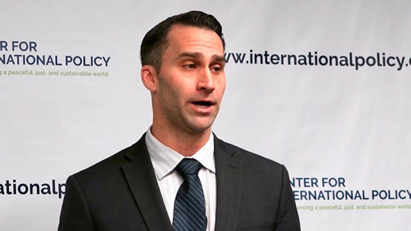 国际政策中心研究主任( Center for International Policy)本·弗里曼(Ben Freeman) (唐家婕 摄)