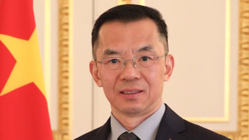 中国驻法大使卢沙野致函法国参议员施压取消访台。(图源：中国驻法大使馆官网)