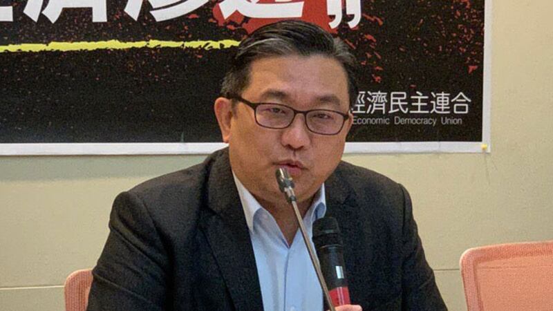 民进党立委王定宇认为干净的供应链、干净的网络,没有模糊空间。(记者 黄春梅摄)
