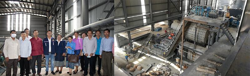 (图左)老挝兴隆矿业车间一角(乌多姆赛省议会供图)(图右)兴隆金矿车间(中国黄金集团建设公司官网)