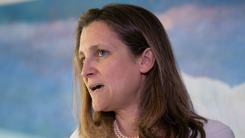 加拿大外交部长方慧兰(Chrystia Freeland)。(美联社)