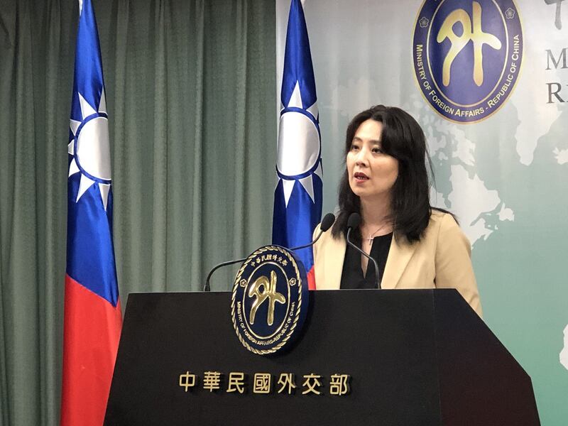 外交部发言人欧江安。(记者夏小华摄)