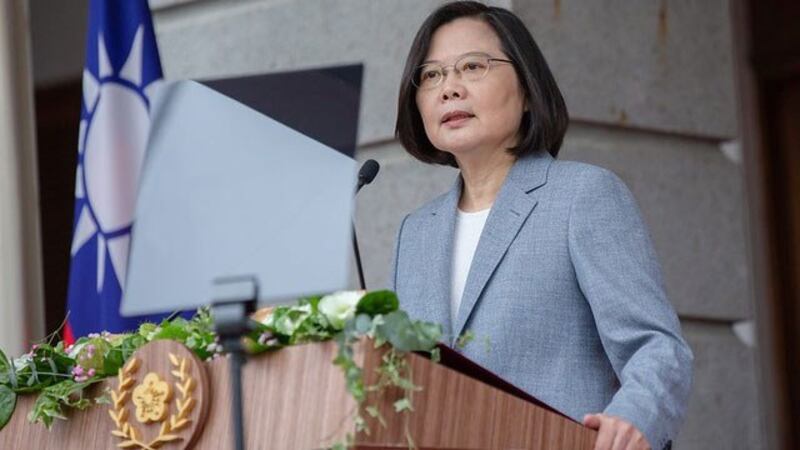 蔡英文总统520就职演说被解读为向对岸抛出“对话”善意。(资料照,总统府网站)