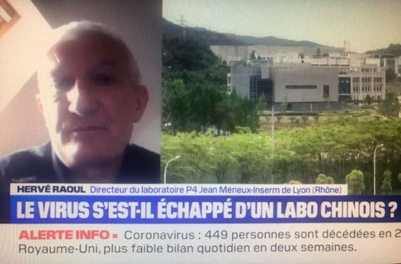 法国里昂P4实验室主任哈邬尔说,通常P4实验室不研究冠状病毒。蔡凌翻拍电视影像