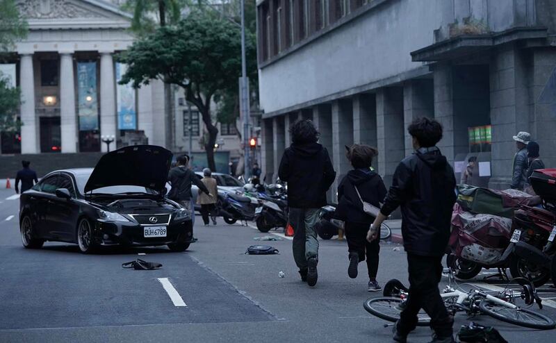 《零日攻击ZERO DAY》17分钟前导片拍摄实况。(罗景壬导演提供)