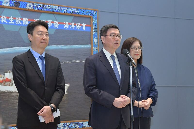 2024年6 月3日,台湾的行政院长卓荣泰受访回应董军的说法。(台湾的行政院提供)