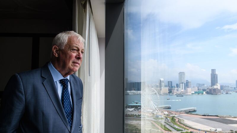 前香港总督彭定康(Chris Patten)指出,落实港版国安法,有如扼杀香港的法治,正呈现出中国法律与香港的普通法制度有重大冲突。(AFP)