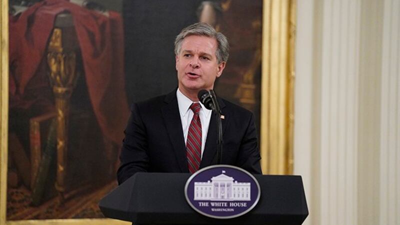 美国联邦调查局局长雷(Christopher Wray)(美联社)