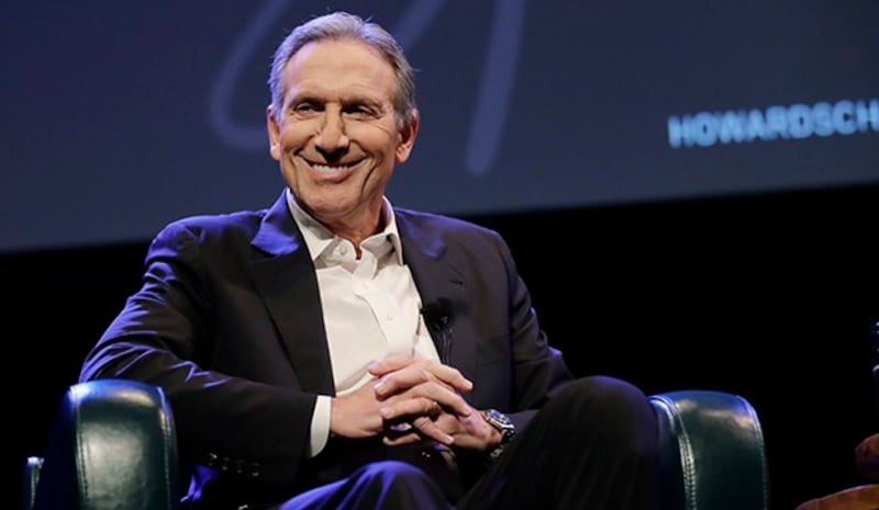 美国星巴克公司前首席执行官、名誉主席舒尔茨（Howard Schultz）（美联社）