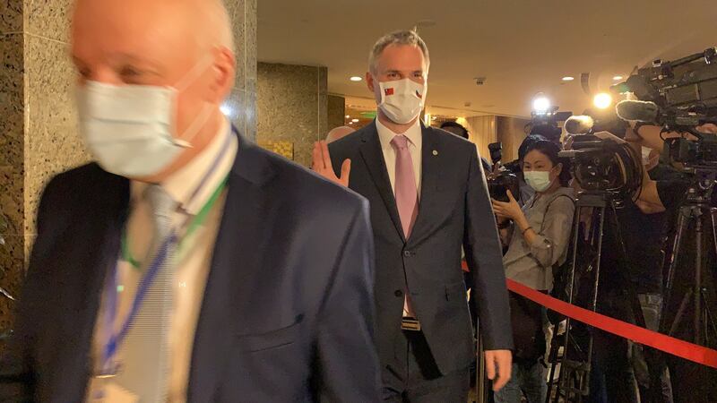 捷克布拉克市长贺瑞普也出席台捷经贸论坛。(记者夏小华摄)