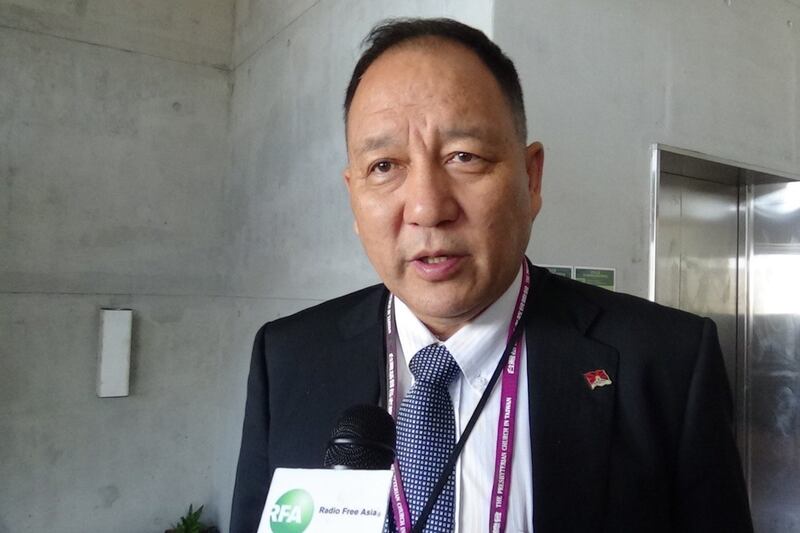 在台藏人行政中央驻台代表达瓦才仁。(记者夏小华摄、资料照)