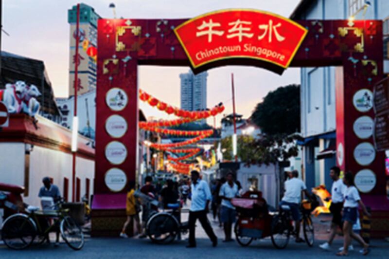 牛车水宝塔街现址,因为街上有当时著名的猪仔馆“广合源号”,宝塔街又被称为广合源街。(宋家瑜拍摄)