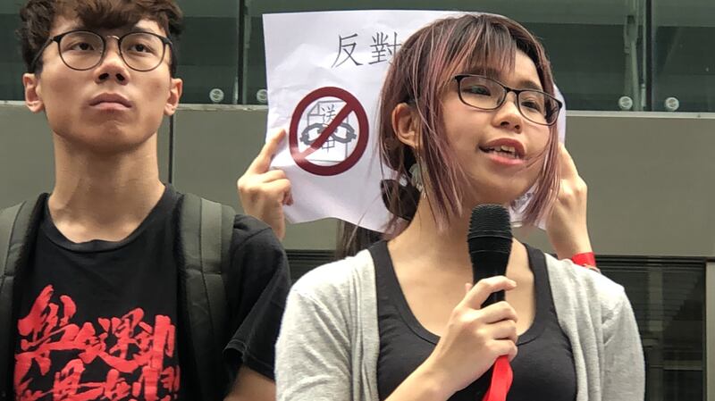 香港边城青年召集人何泳彤。(记者夏小华摄、资料照)