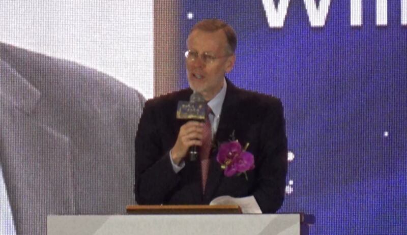 美国在台协会台北办事处处长郦英杰。(记者夏小华摄)