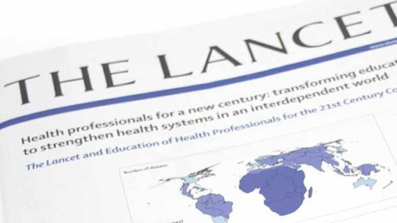 图为一期英国医学杂志《柳叶刀》的封面（Public Domain）