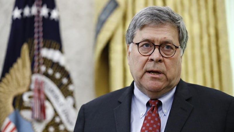 美国司法部长巴尔（William Barr ）（美联社）