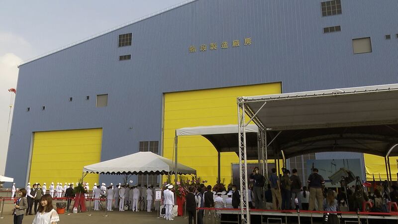 台湾潜鉴国造厂房。(记者李宗翰摄)