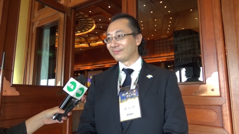 北美洲台湾商总会青商会长陈启耕。(记者夏小华摄)