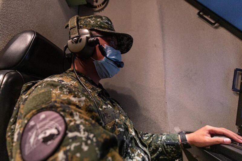 台湾空军防空飞弹部队。(台湾国防部军闻社提供)