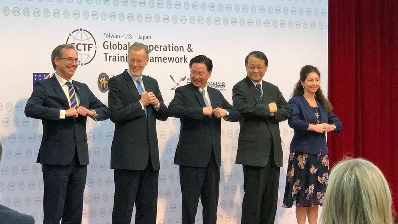 “全球合作暨训练架构(GCTF)成立5周年,盼更多国家加入。(记者夏小华摄)