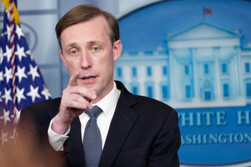 白宫国安顾问沙利文。(AP)