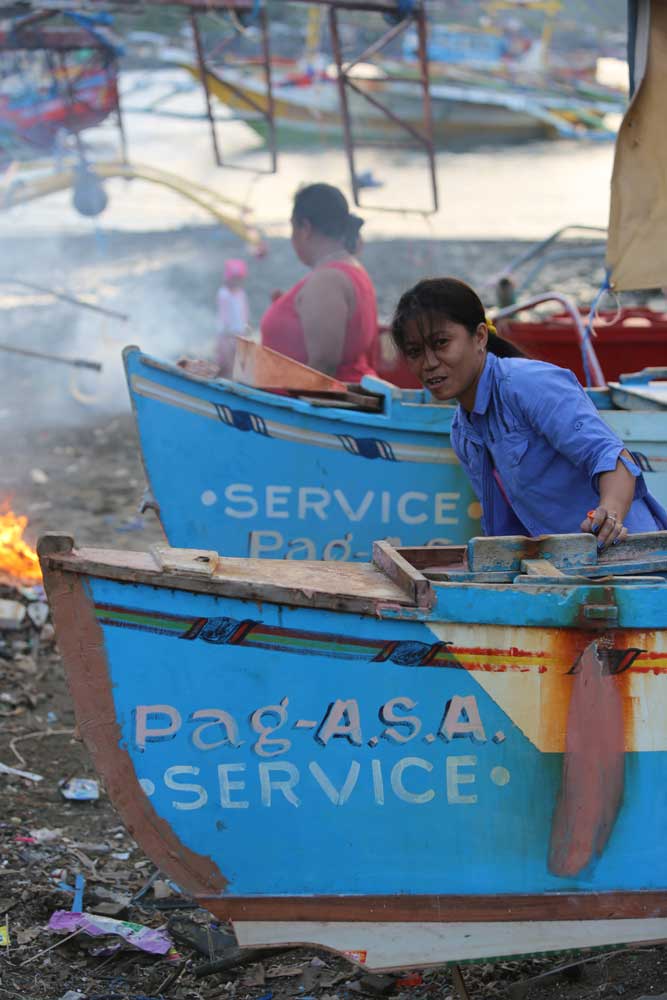 The fishing communities of the Philippines live on the fortunes of their fleets, every member of the family contributing to the enterprise that decides their fate. Photo: RFA